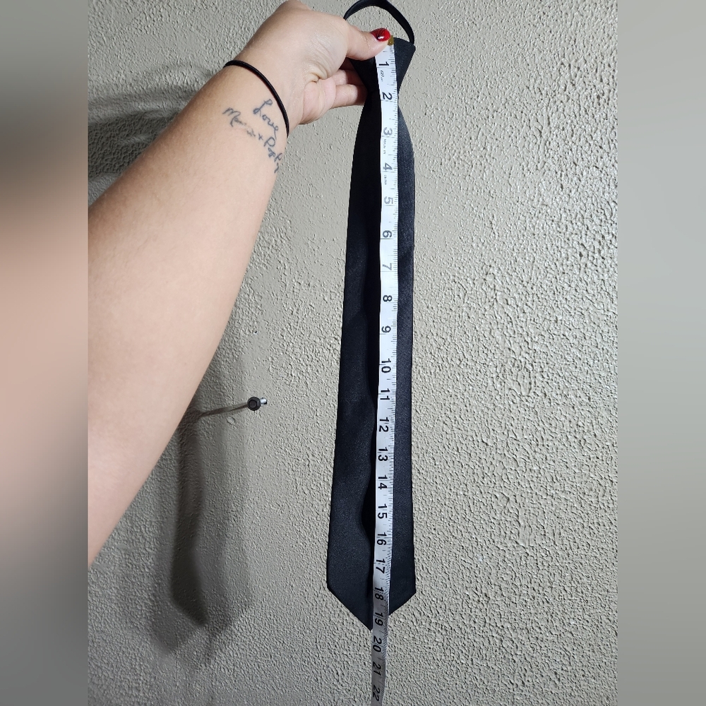 🔴 3 for $12 Classic Satin Black Necktie